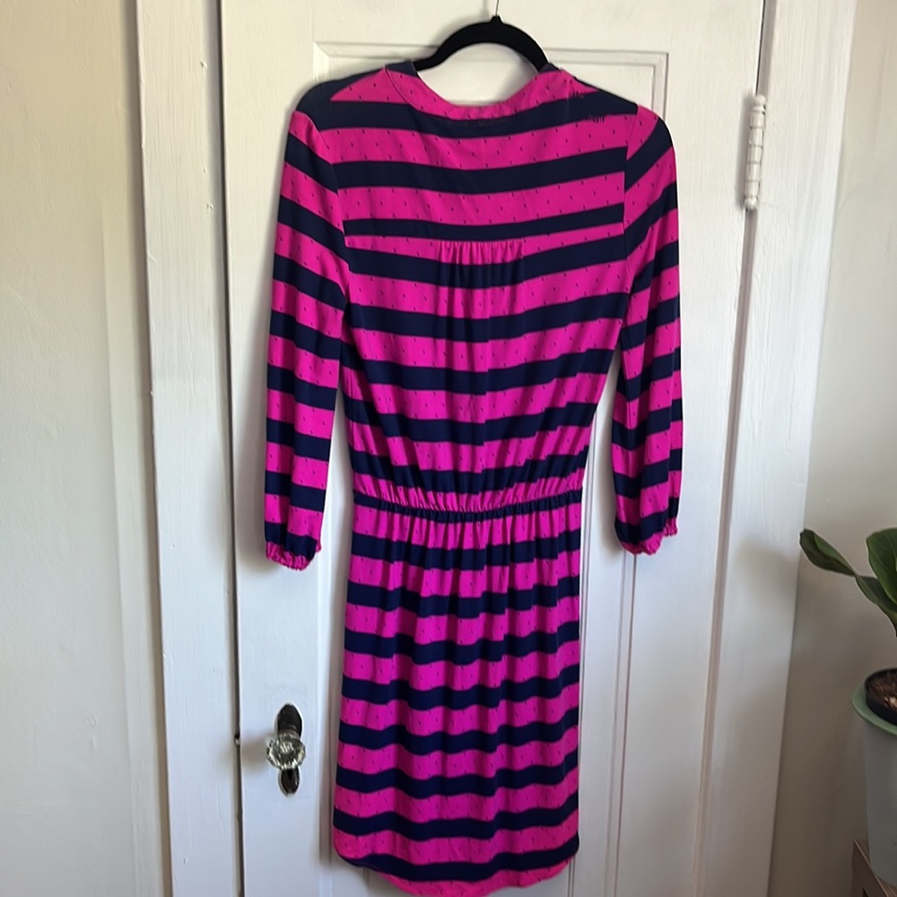 Lilly Pulitzer Pink & Blue Striped Beckett Dress - Picture 9 of 10
